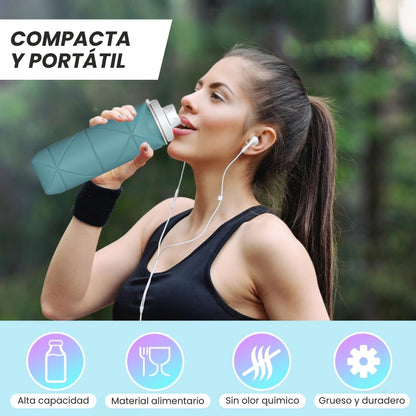 BOTELLA PLEGABLE!🥤PAGA 1 LLEVA 2