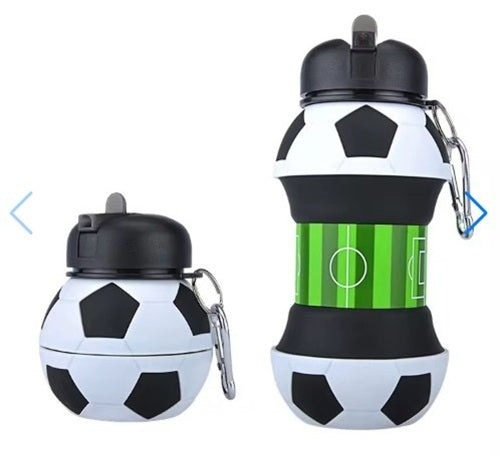 Botella Plegable Fútbol Divertida