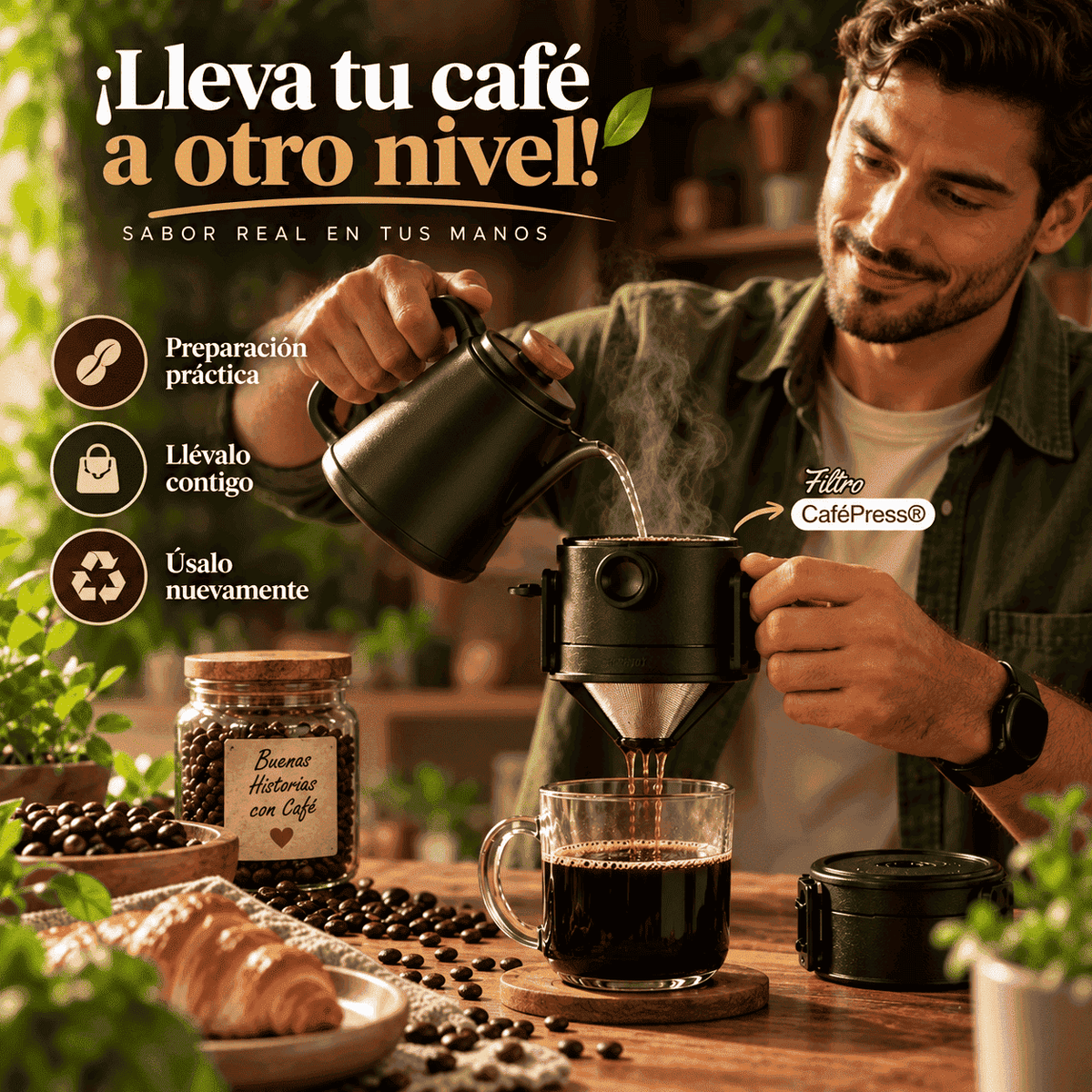 FILTRO CAFÉPRESS® ¡PIDE 1 Y LLEVA 2!