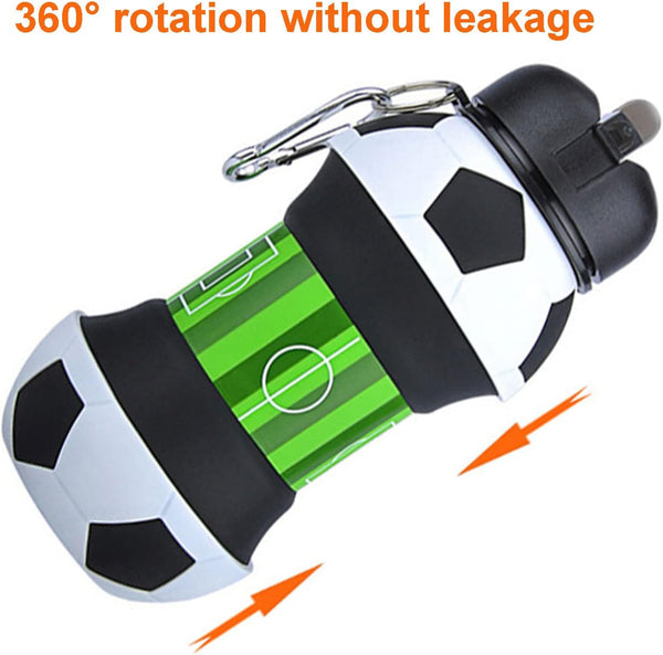 Botella Plegable Fútbol Divertida
