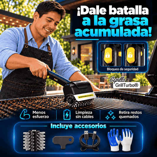 CEPILLO GRILLTURBO® ¡Dale batalla a la grasa acumulada!