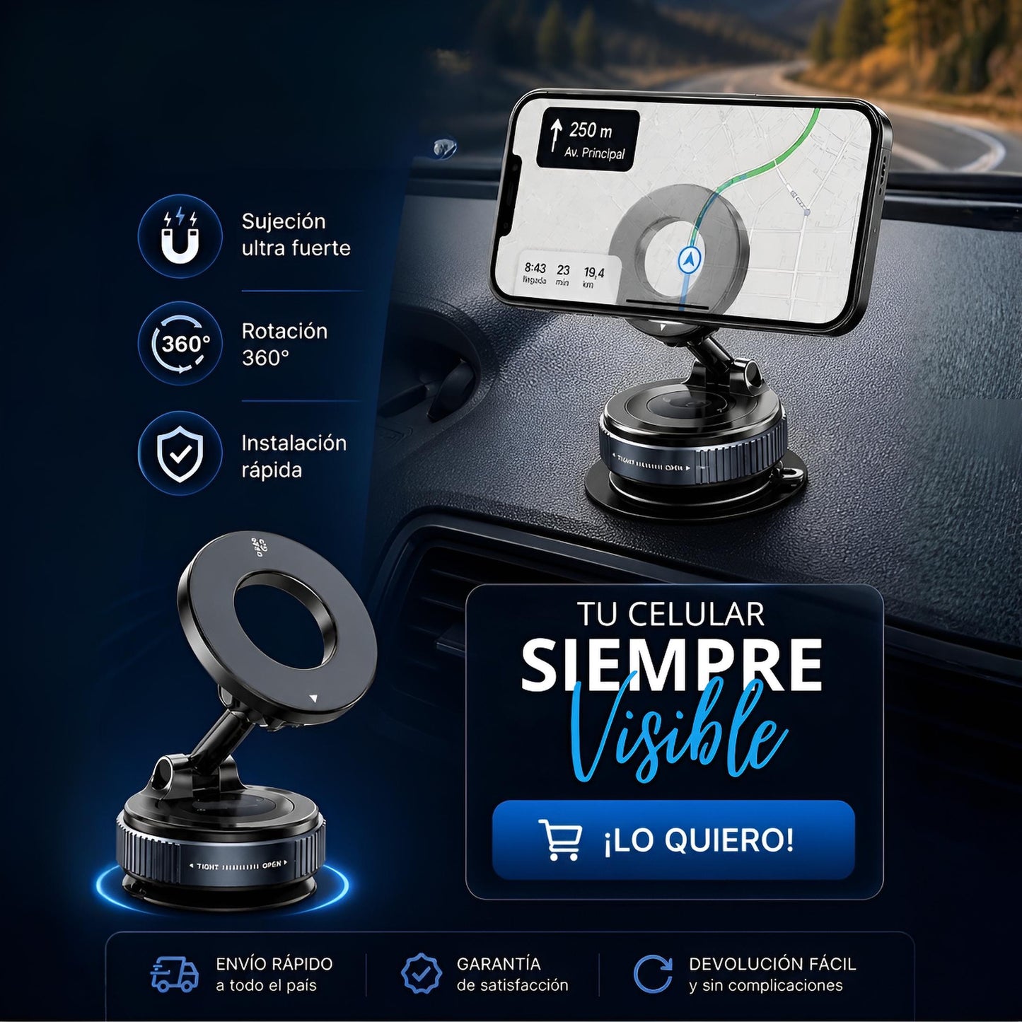 SOPORTE POWERMAG 360® ¡PAGA 1 LLEVA 2!